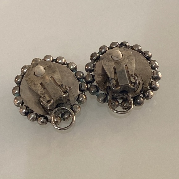 Black and Silver Earrings - Picture 3 of 5